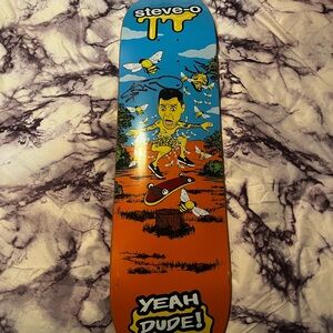 Steve-o crash&burn tour signed skateboard AUTHENTIC!!!!